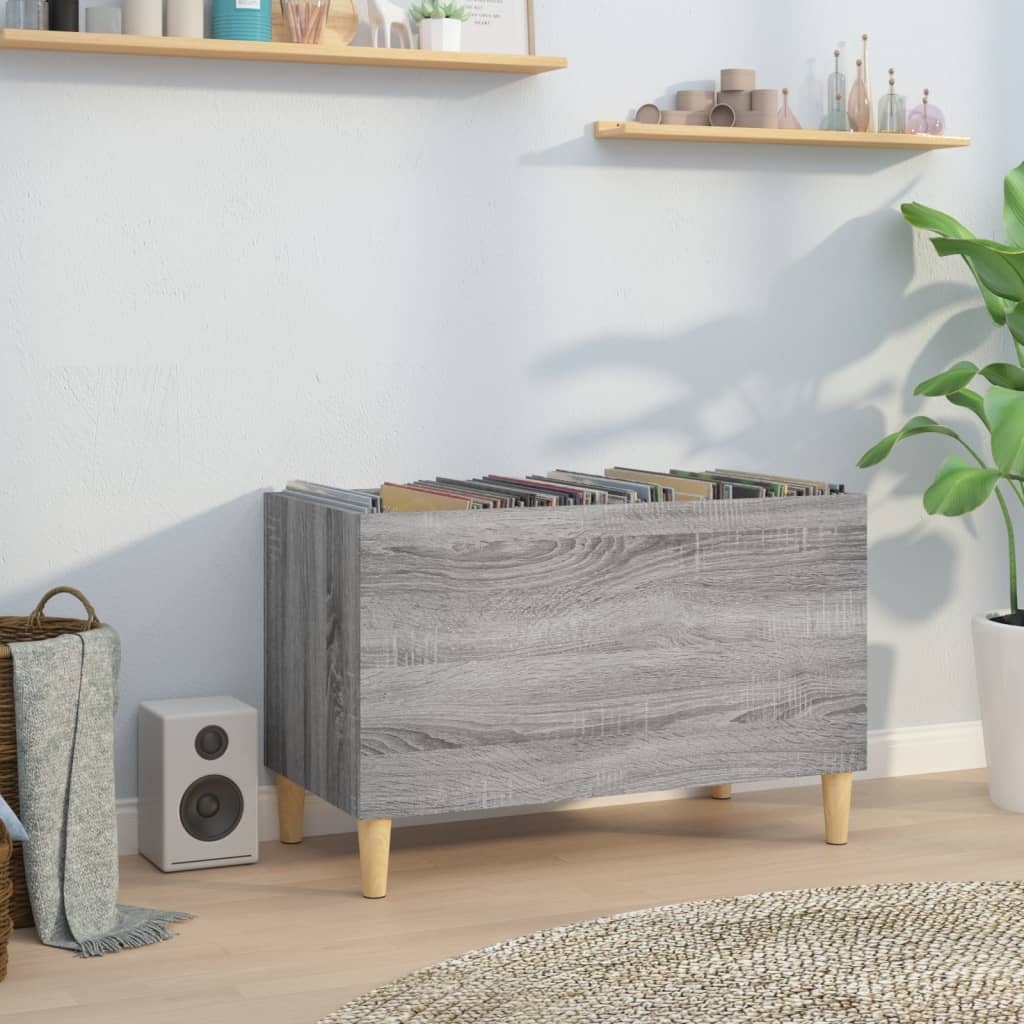 vidaXL Platenkast 74,5x38x48 cm bewerkt hout wit