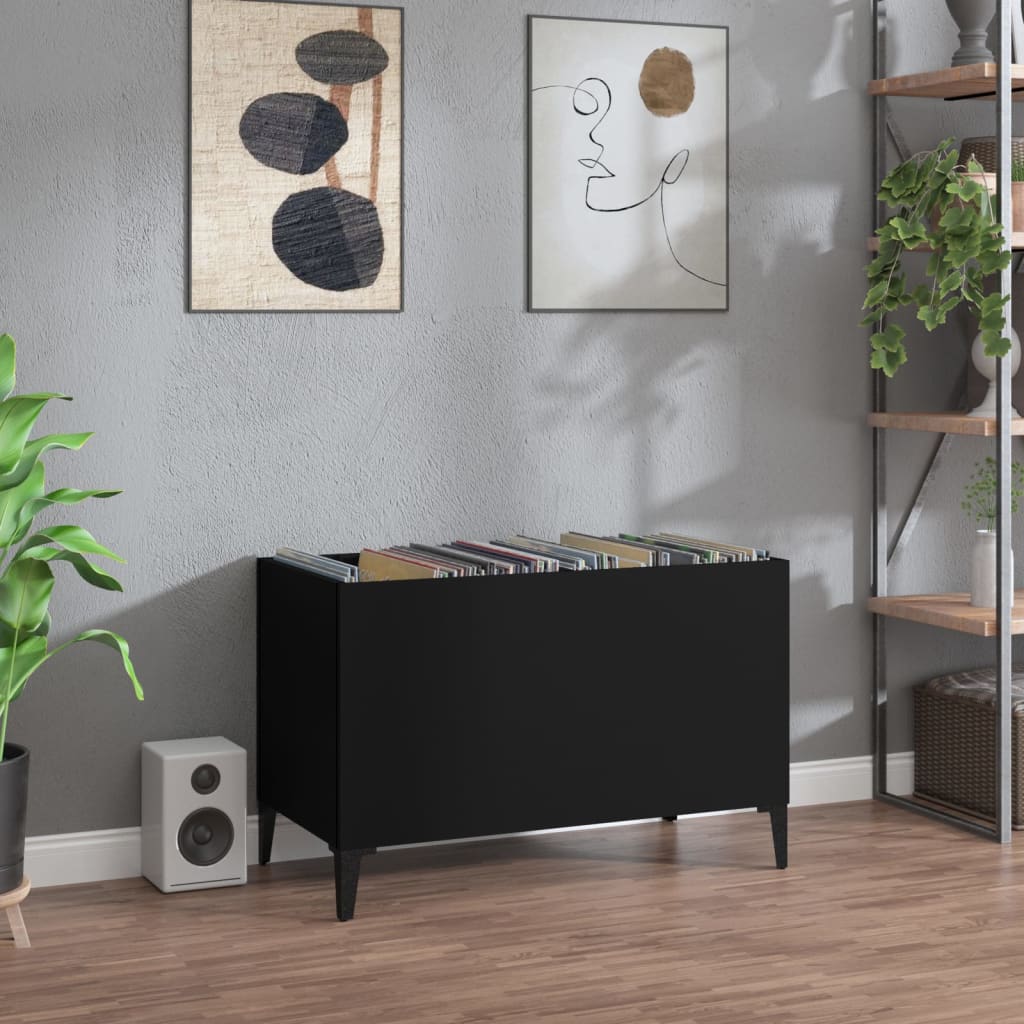 vidaXL Platenkast 74,5x38x48 cm bewerkt hout wit