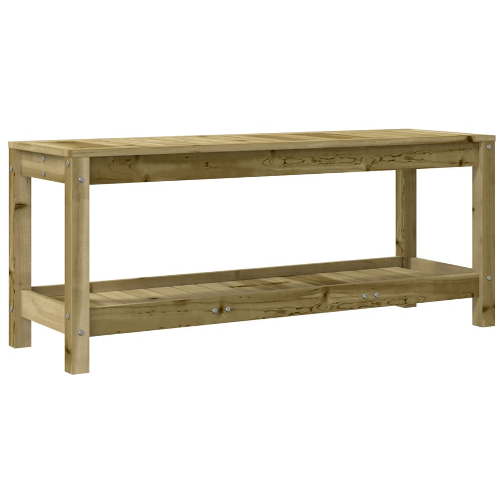 vidaXL Tuinbank 82,5x35x45 cm massief grenenhout wit