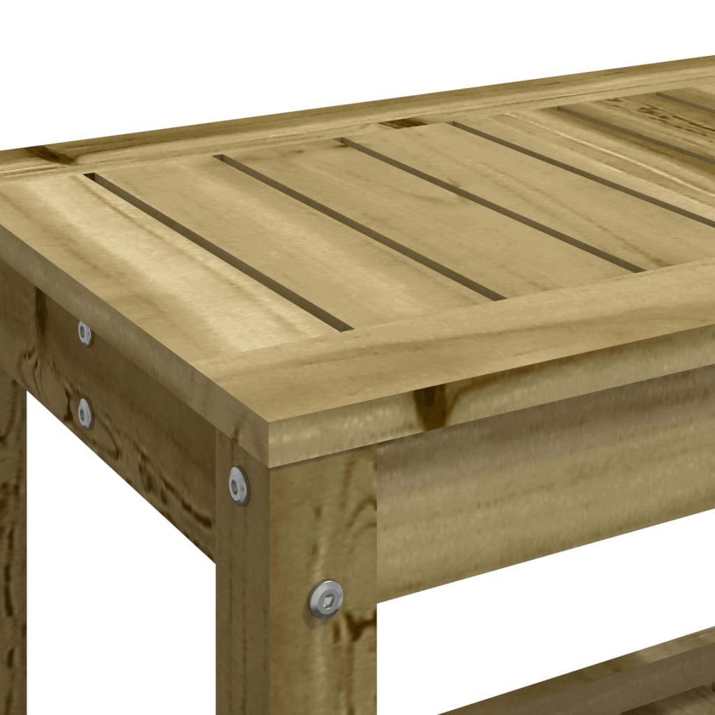 vidaXL Tuinbank 82,5x35x45 cm massief grenenhout wit