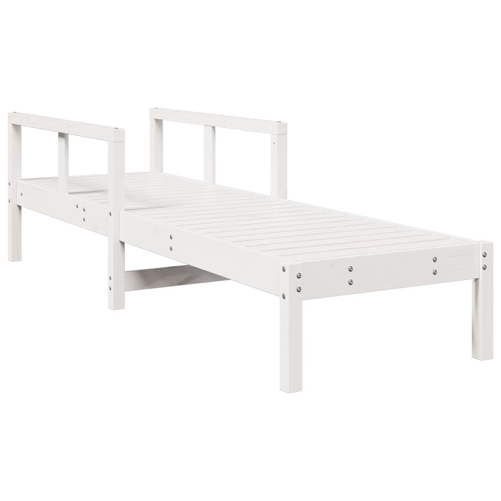 vidaXL Sun Lounger 199.5x62x55 cm Solid Pinewood