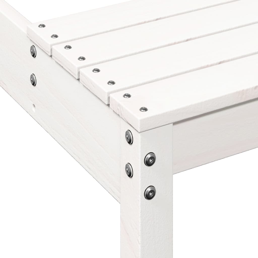 vidaXL Picknicktafel 110x134x75 cm massief grenenhout