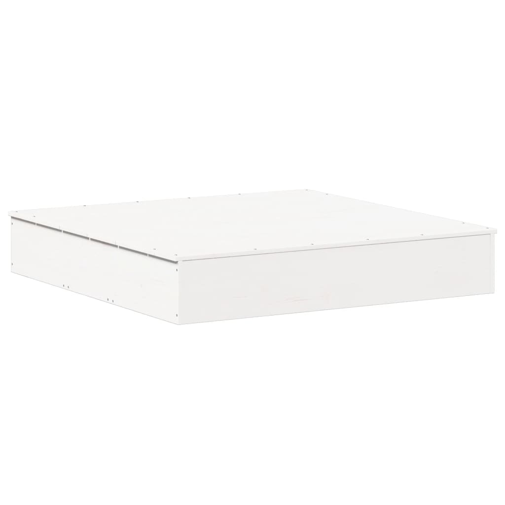 vidaXL Zandbak met deksel 111x111x19,5 cm massief grenenhout