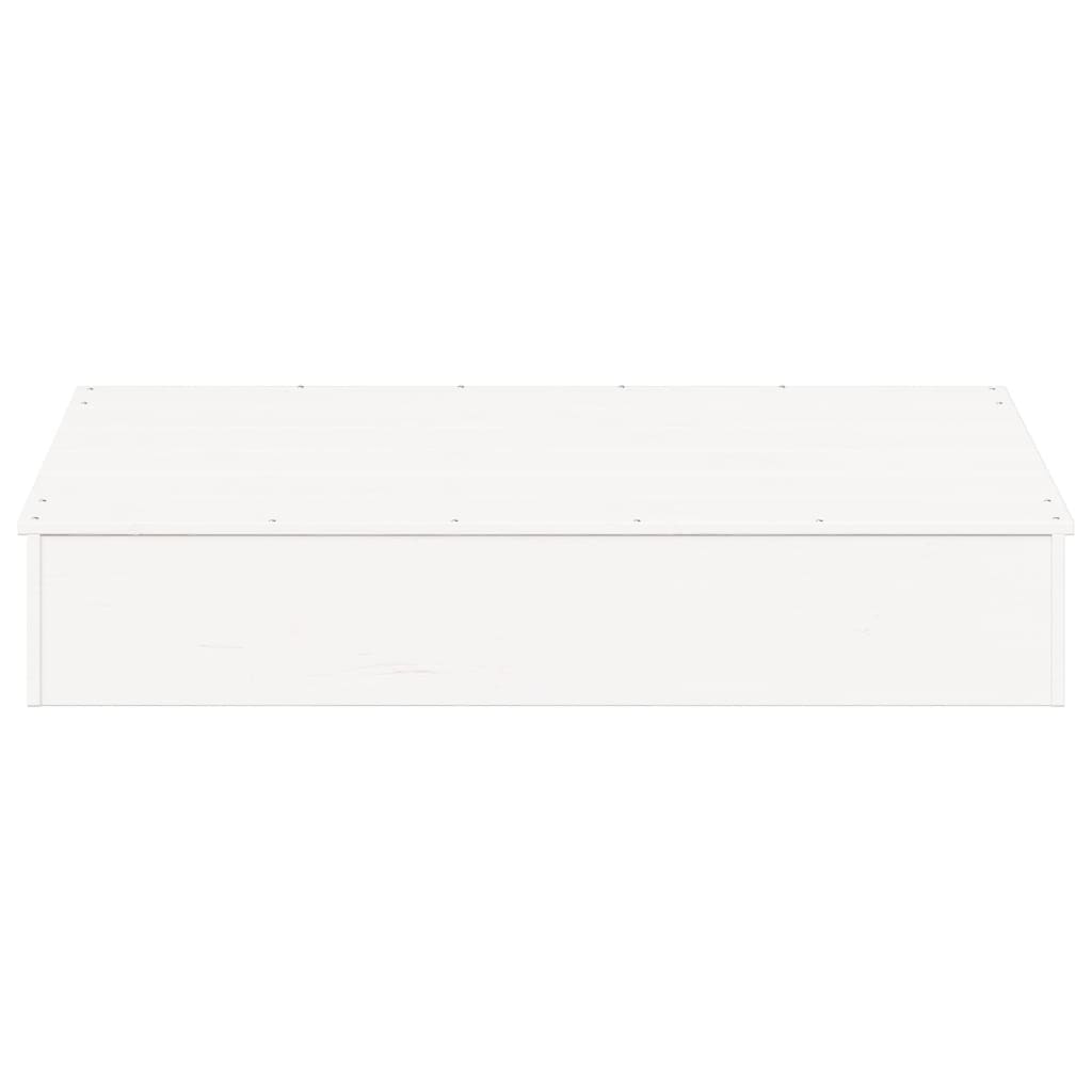 vidaXL Zandbak met deksel 111x111x19,5 cm massief grenenhout