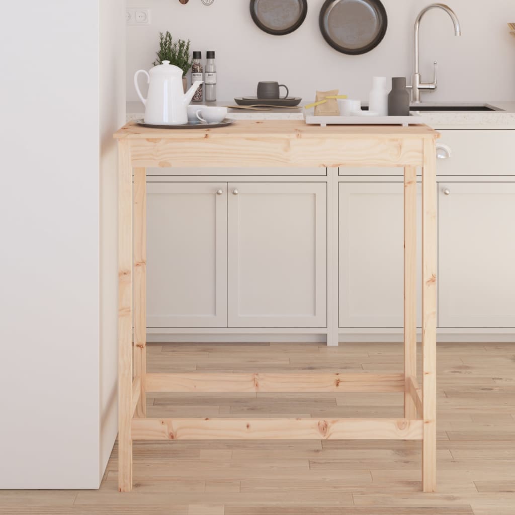 vidaXL Bartafel 50x50x110 cm massief grenenhout