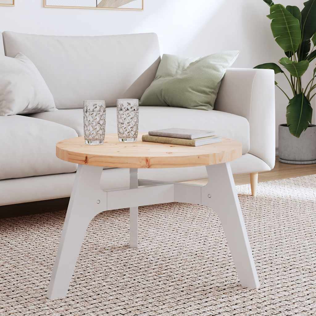vidaXL Tabletop round Ø30x3 cm solid pine wood