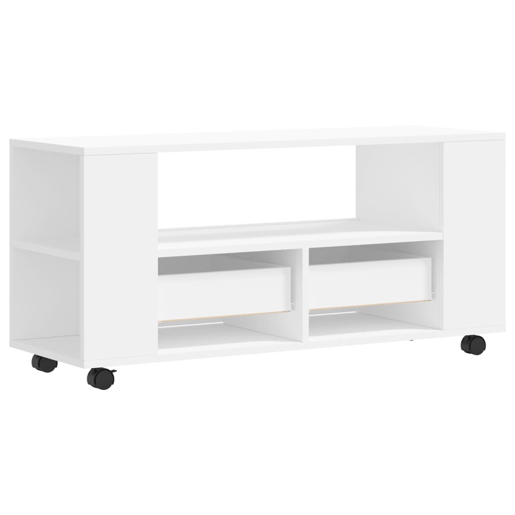 vidaXL TV cabinet 102x34.5x43 cm engineered wood white