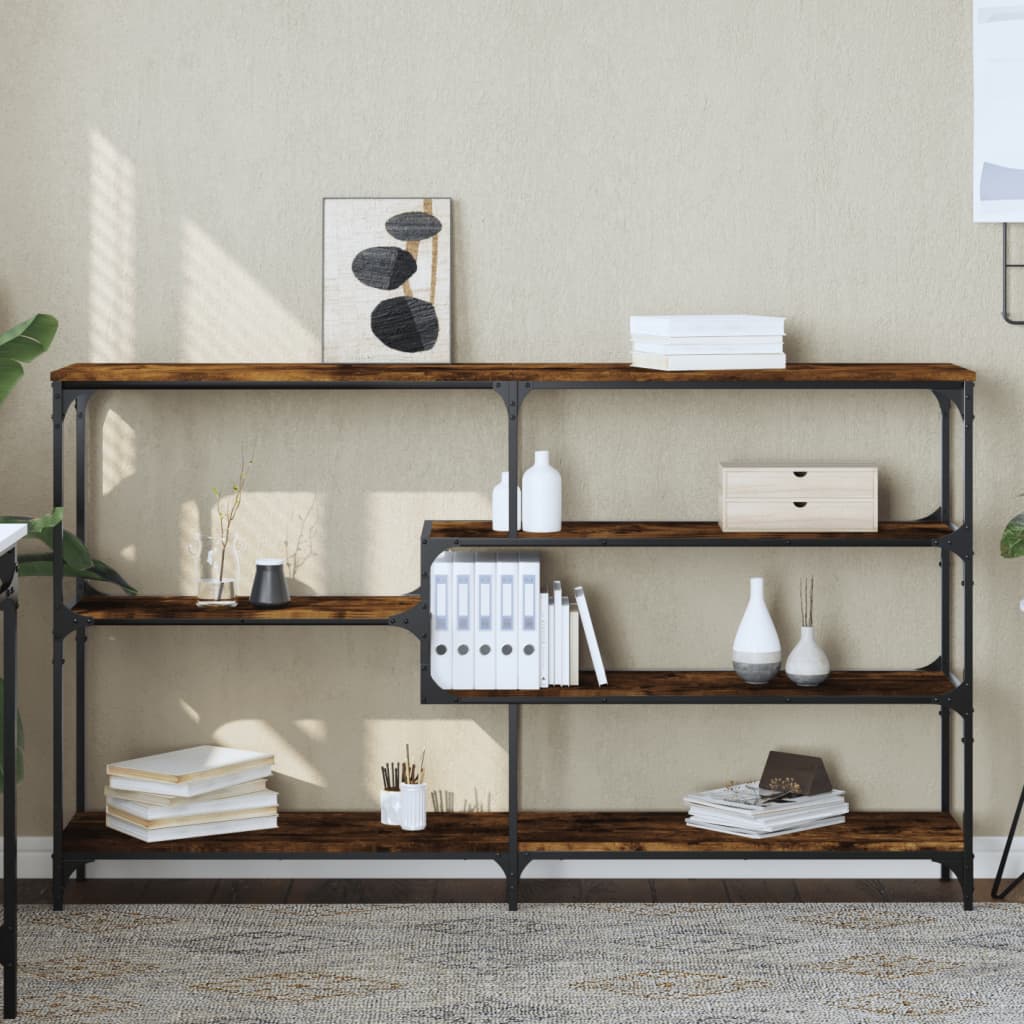 vidaXL Wandtafel 103x32x95 cm bewerkt hout zwart