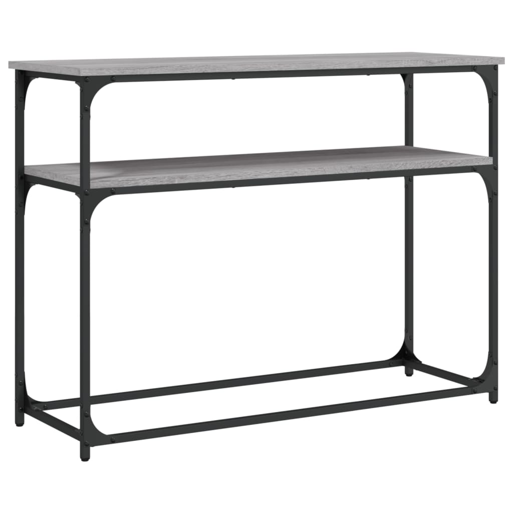 vidaXL Wandtafel 100x35,5x75 cm bewerkt hout zwart