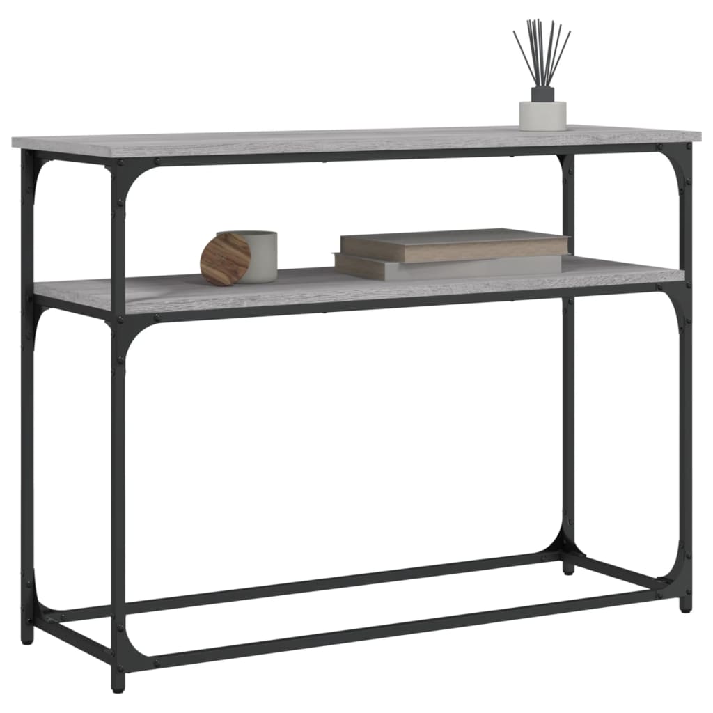 vidaXL Wandtafel 100x35,5x75 cm bewerkt hout zwart