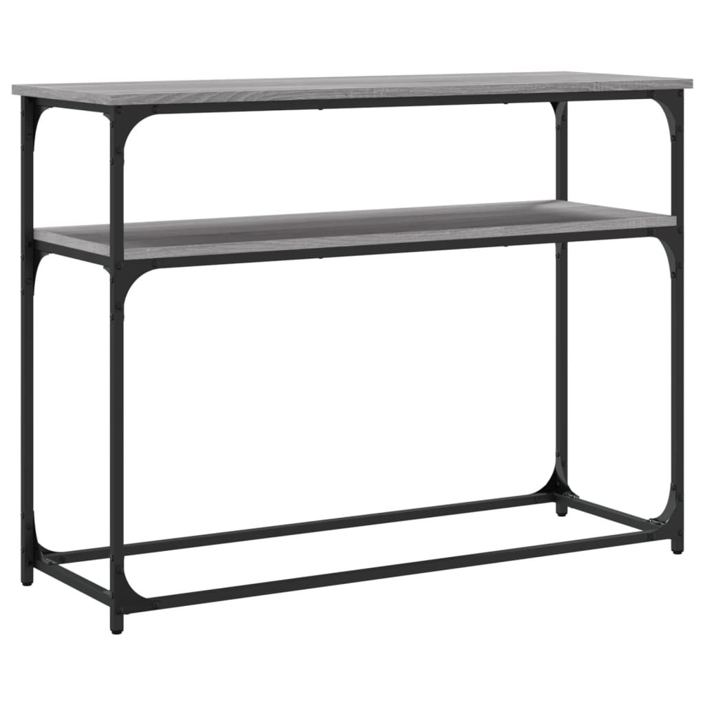 vidaXL Wandtafel 100x35,5x75 cm bewerkt hout zwart