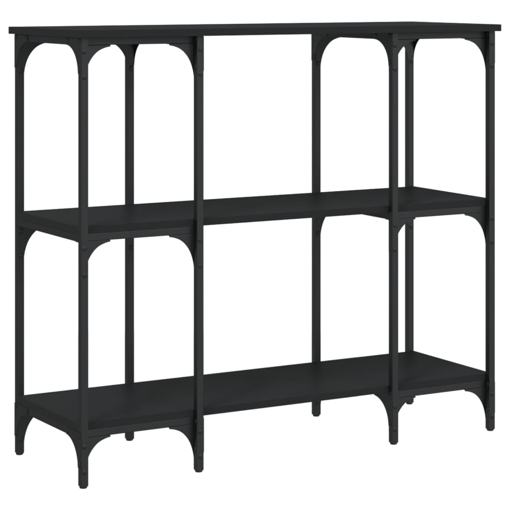 vidaXL Wandtafel 102x35x90 cm bewerkt hout zwart