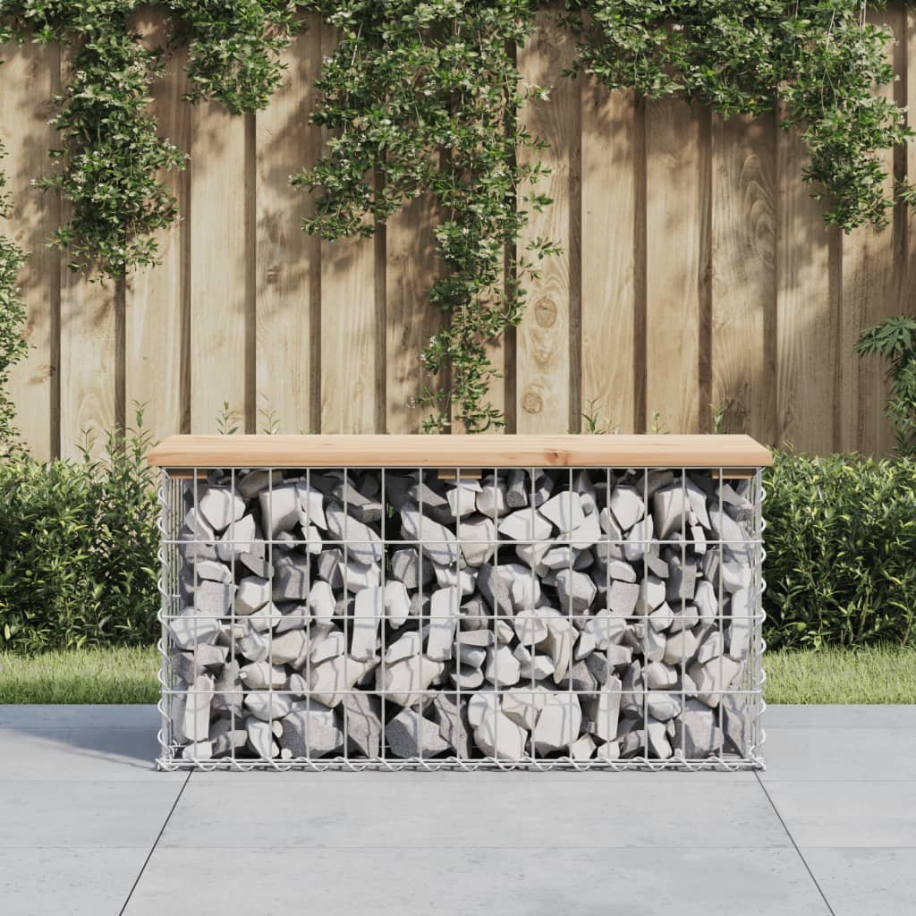 vidaXL Tuinbank schanskorfontwerp 33x31x42 cm massief grenenhout