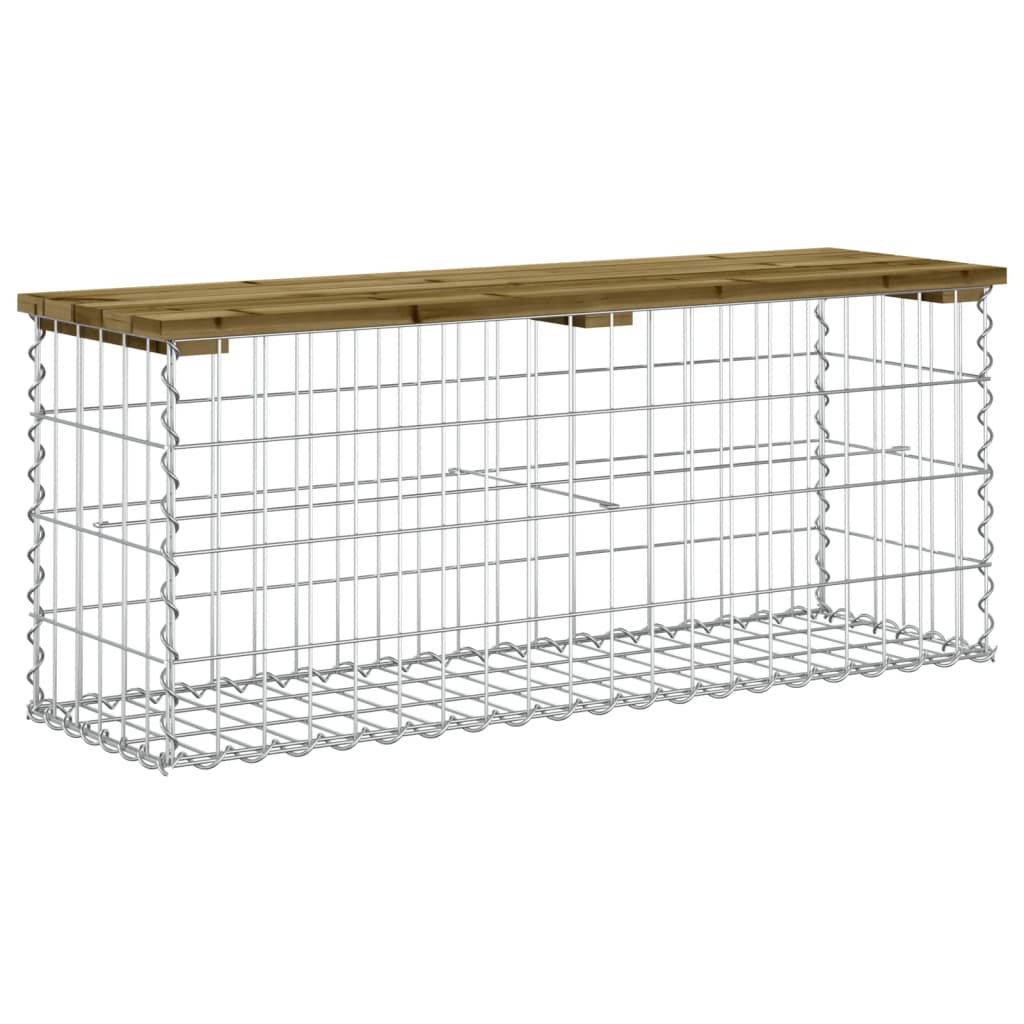 vidaXL Tuinbank schanskorfontwerp 33x31x42 cm massief grenenhout