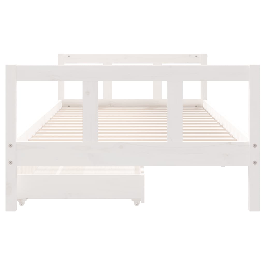 vidaXL Kinderbedframe met lades 80x200 cm massief grenenhout