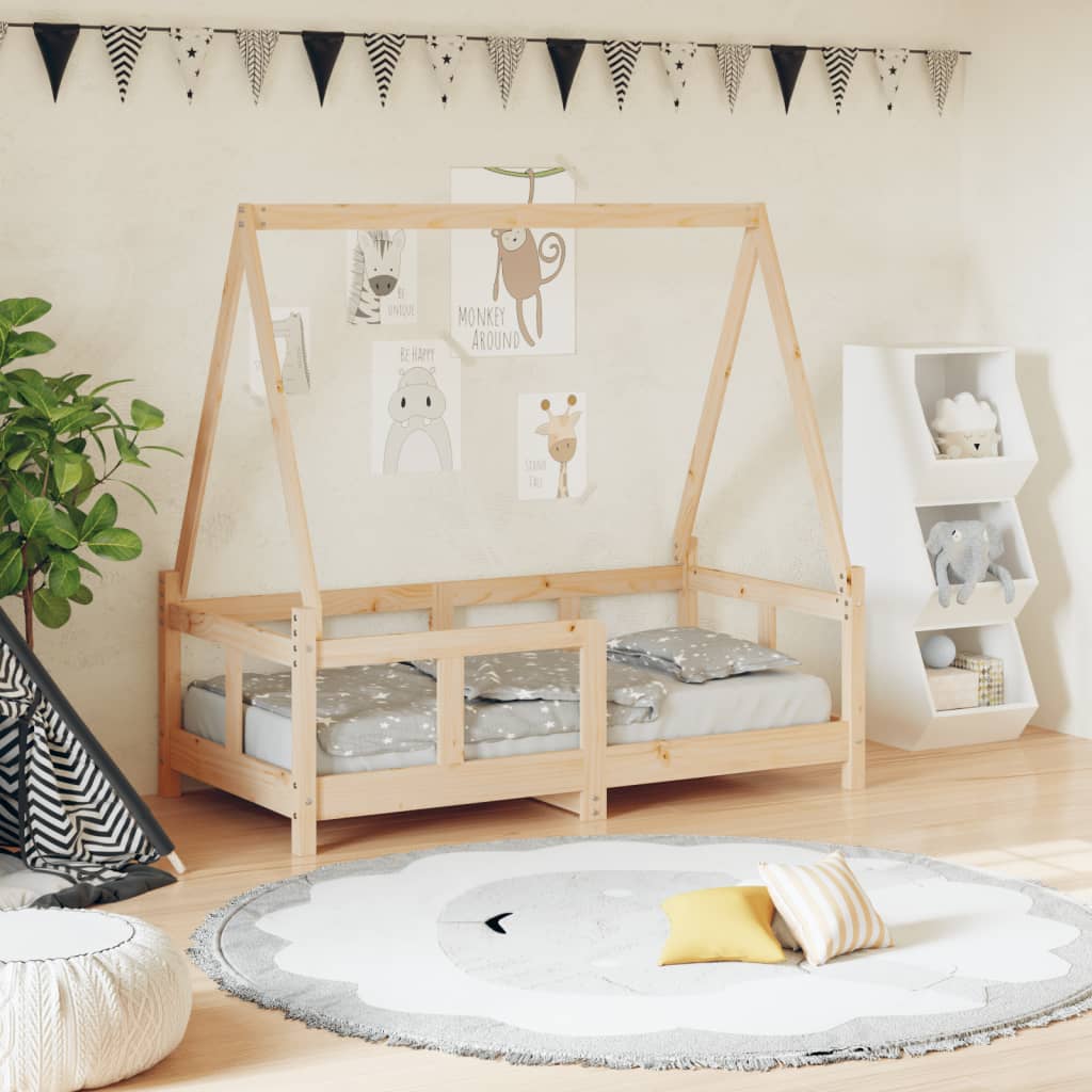 vidaXL Kinderbedframe 80x200 cm massief grenenhout