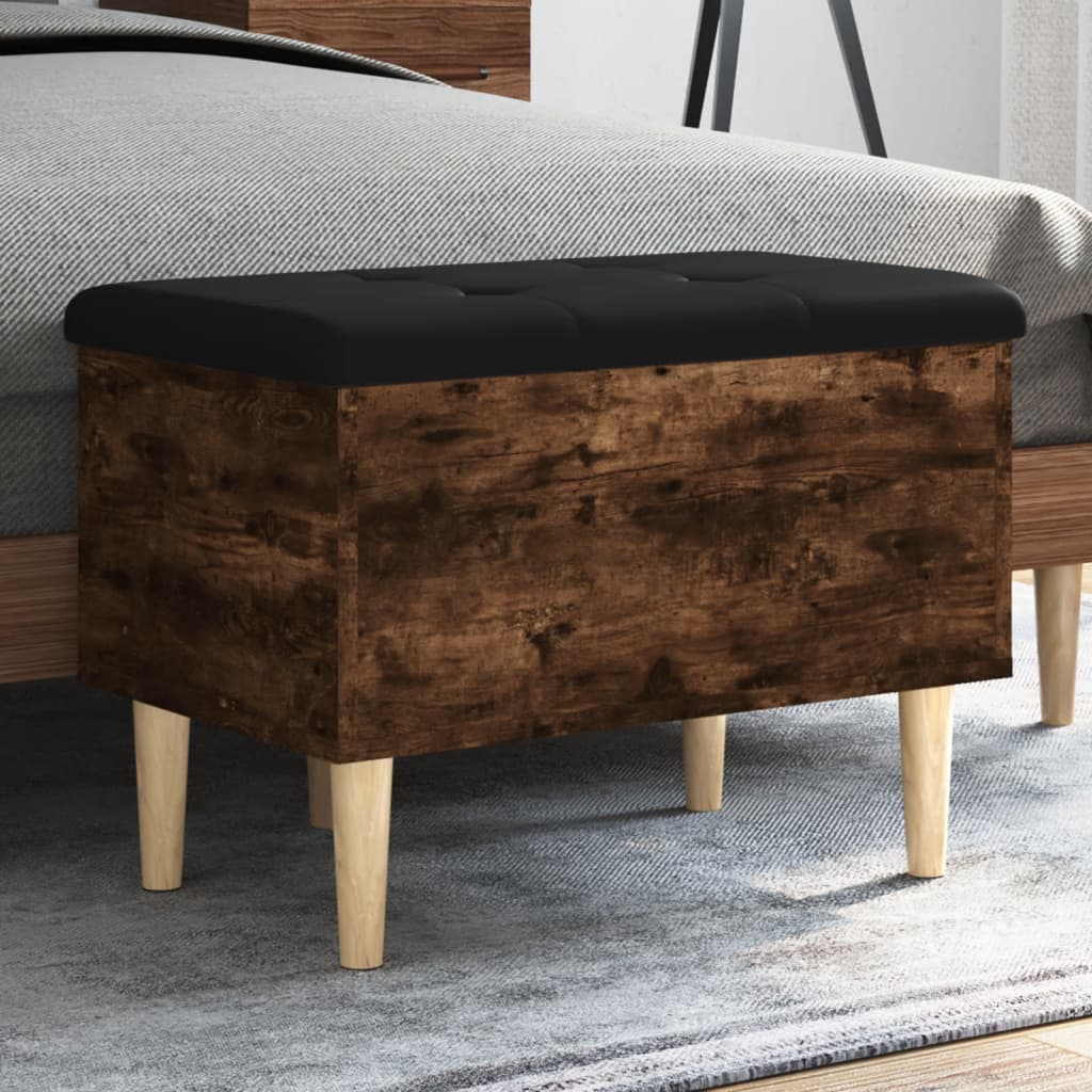 vidaXL Opbergbankje 42x42x46 cm bewerkt hout wit