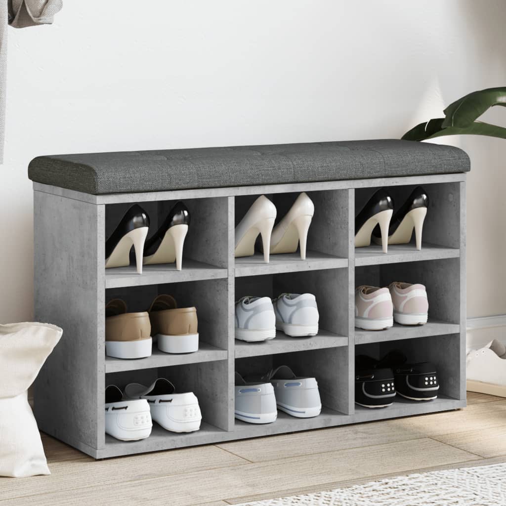 vidaXL Schoenenbank Wit 82x32x50 cm Bewerkt Hout