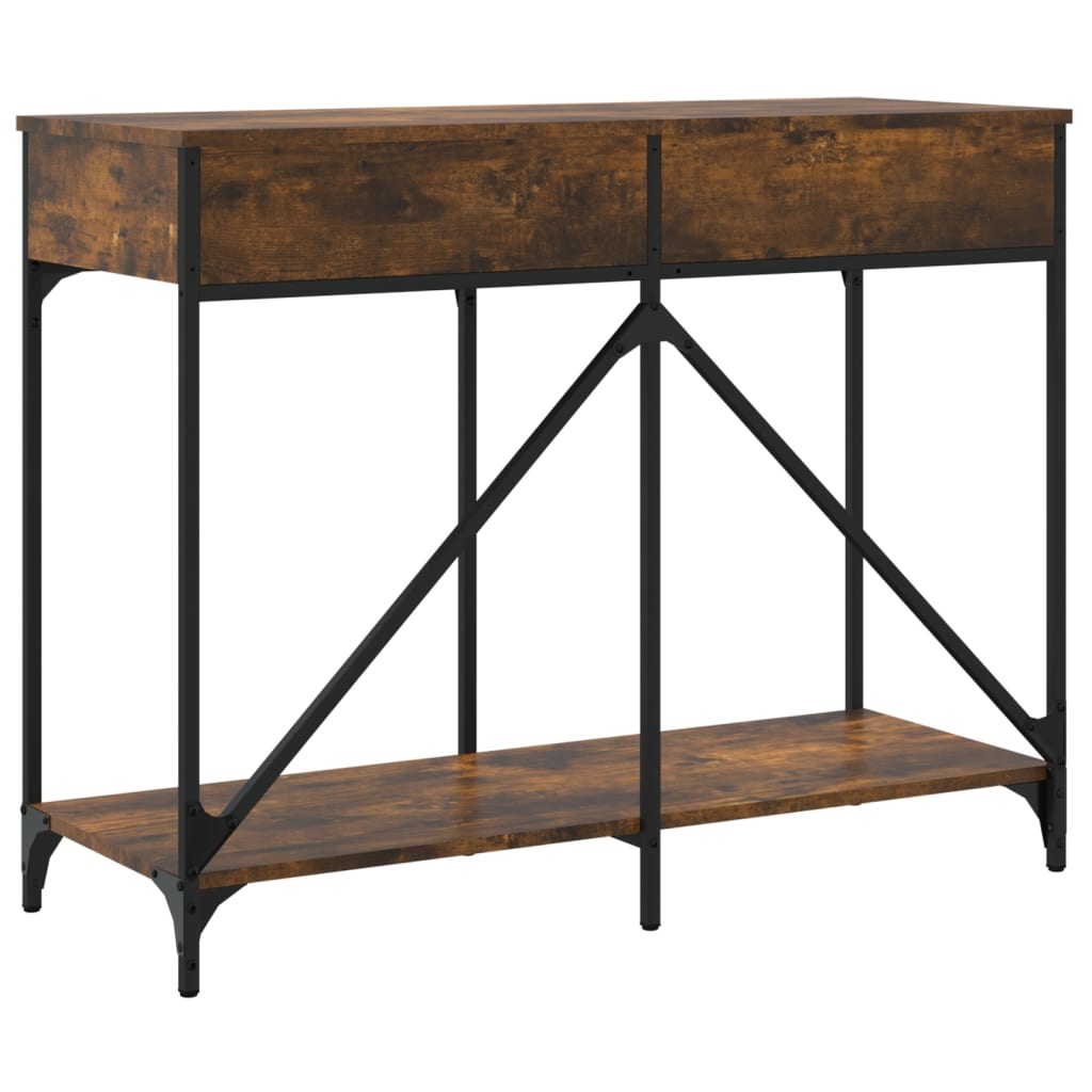 vidaXL Wandtafel 100x39x78,5 cm bewerkt hout zwart