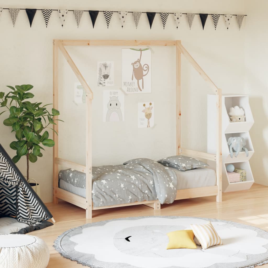 vidaXL Kinderbedframe 80x200 cm massief grenenhout