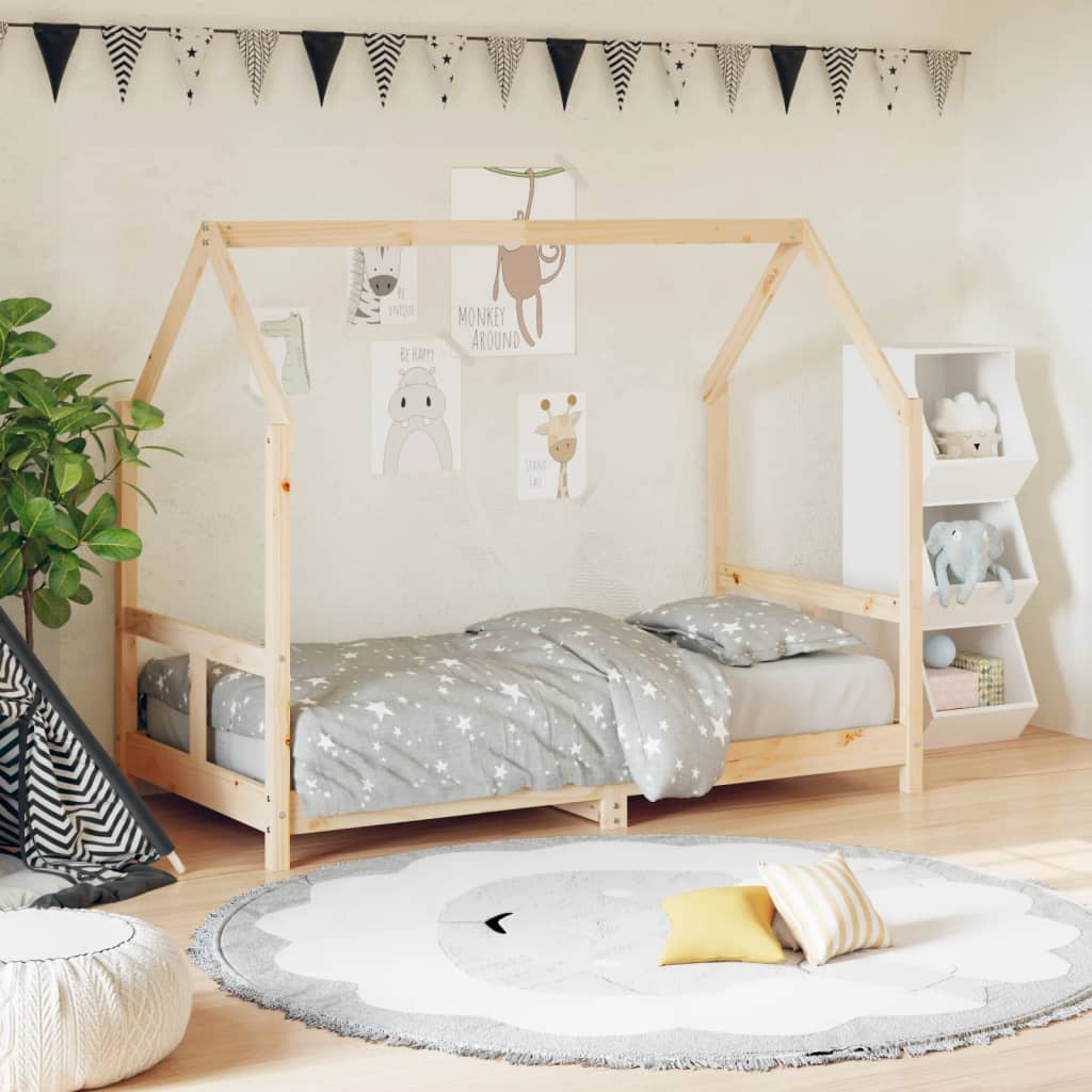 vidaXL Kinderbedframe 80x200 cm massief grenenhout