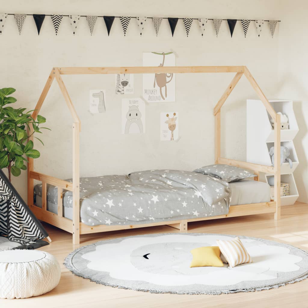 vidaXL Kinderbedframe 80x200 cm massief grenenhout