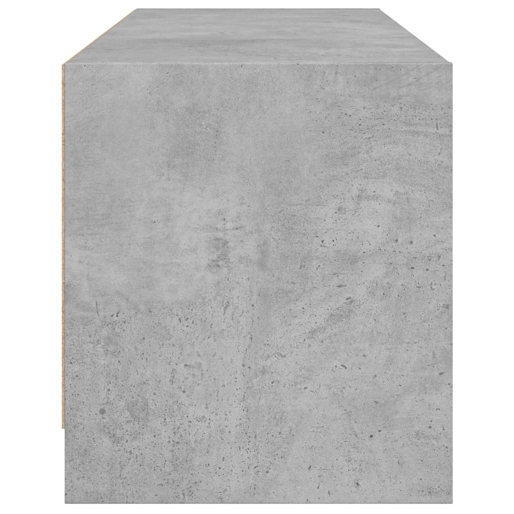 vidaXL Tv-meubel met glazen deuren 102x37x42 cm wit