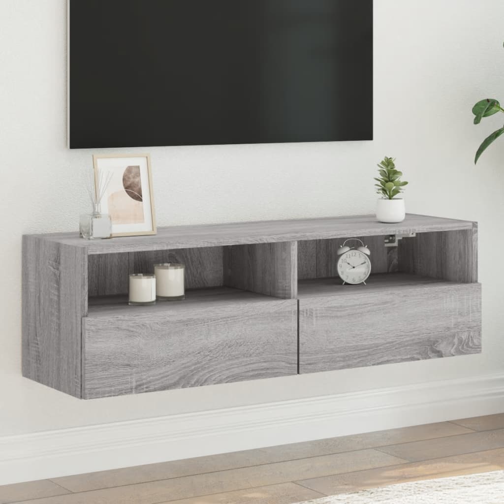 vidaXL Tv-wandmeubels 2 st 40x30x30 cm bewerkt hout wit