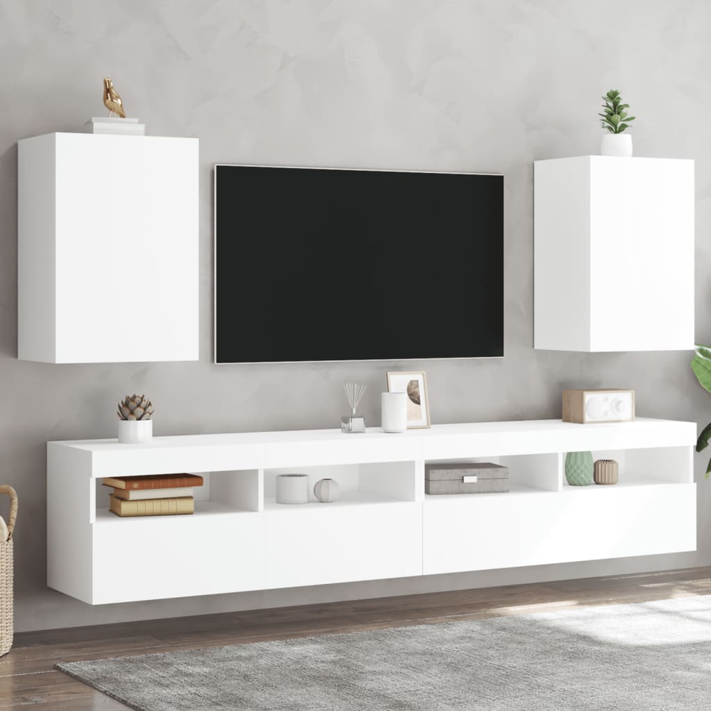 vidaXL Tv-wandmeubel 40,5x30x40 cm bewerkt hout wit
