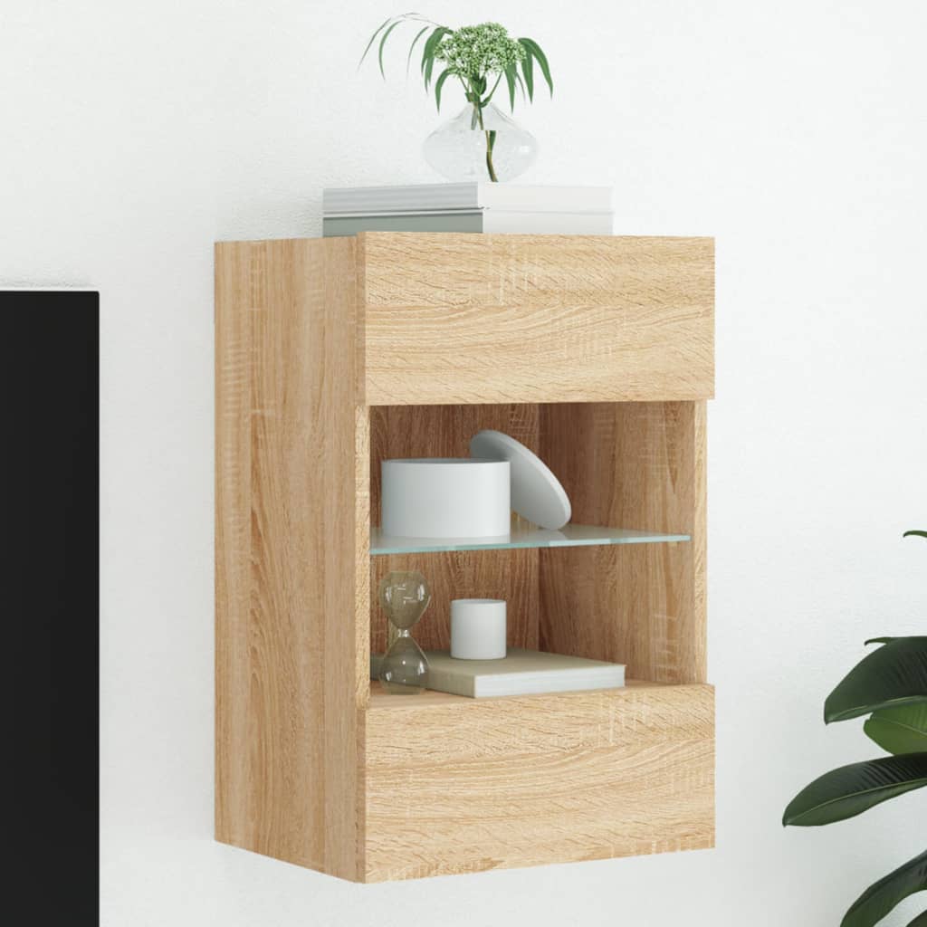 vidaXL TV Wandkast Oud Hout 98,5 x 30 x 60,5 cm Bewerkt hout