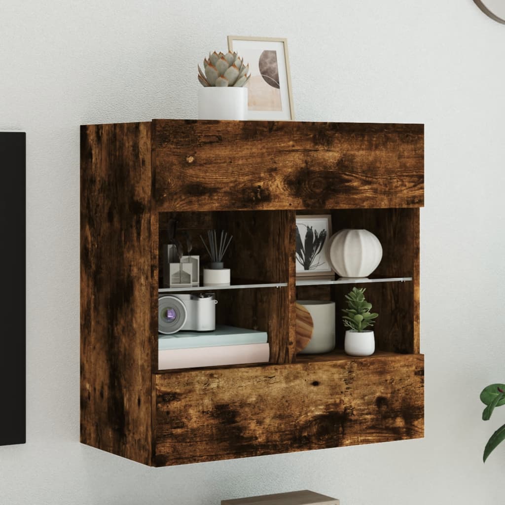 vidaXL TV Wandkast Oud Hout 98,5 x 30 x 60,5 cm Bewerkt hout