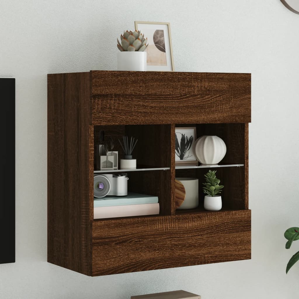 vidaXL TV Wandkast Oud Hout 98,5 x 30 x 60,5 cm Bewerkt hout