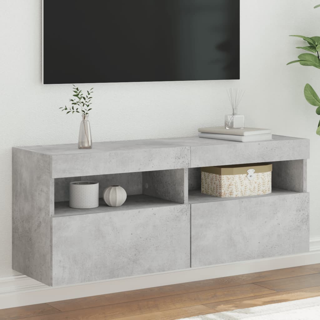 vidaXL Tv-wandmeubel met LED-verlichting 40x30x40 cm bruin eikenkleur