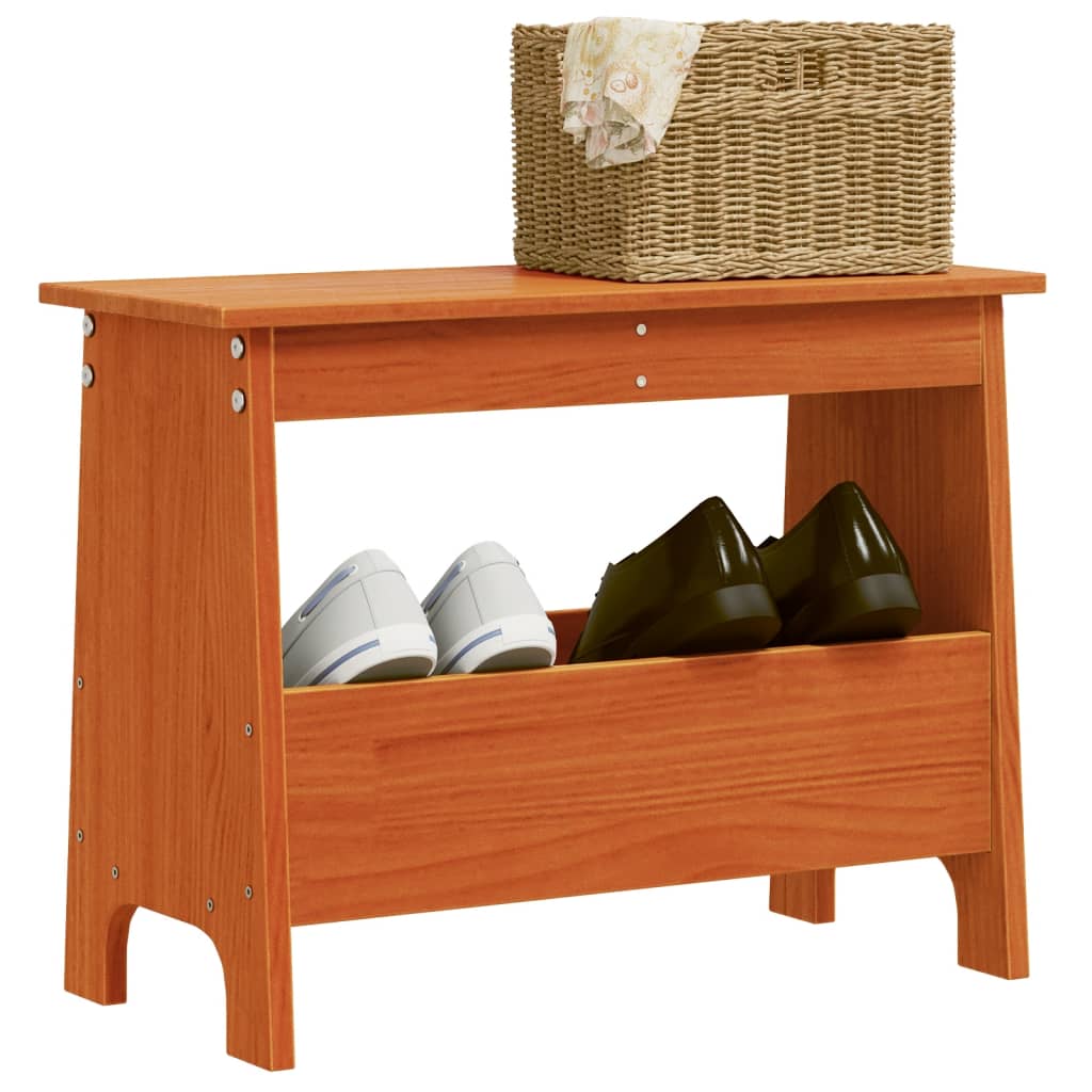 vidaXL Hallway Bench 160x28x45 cm Solid Pine Wood