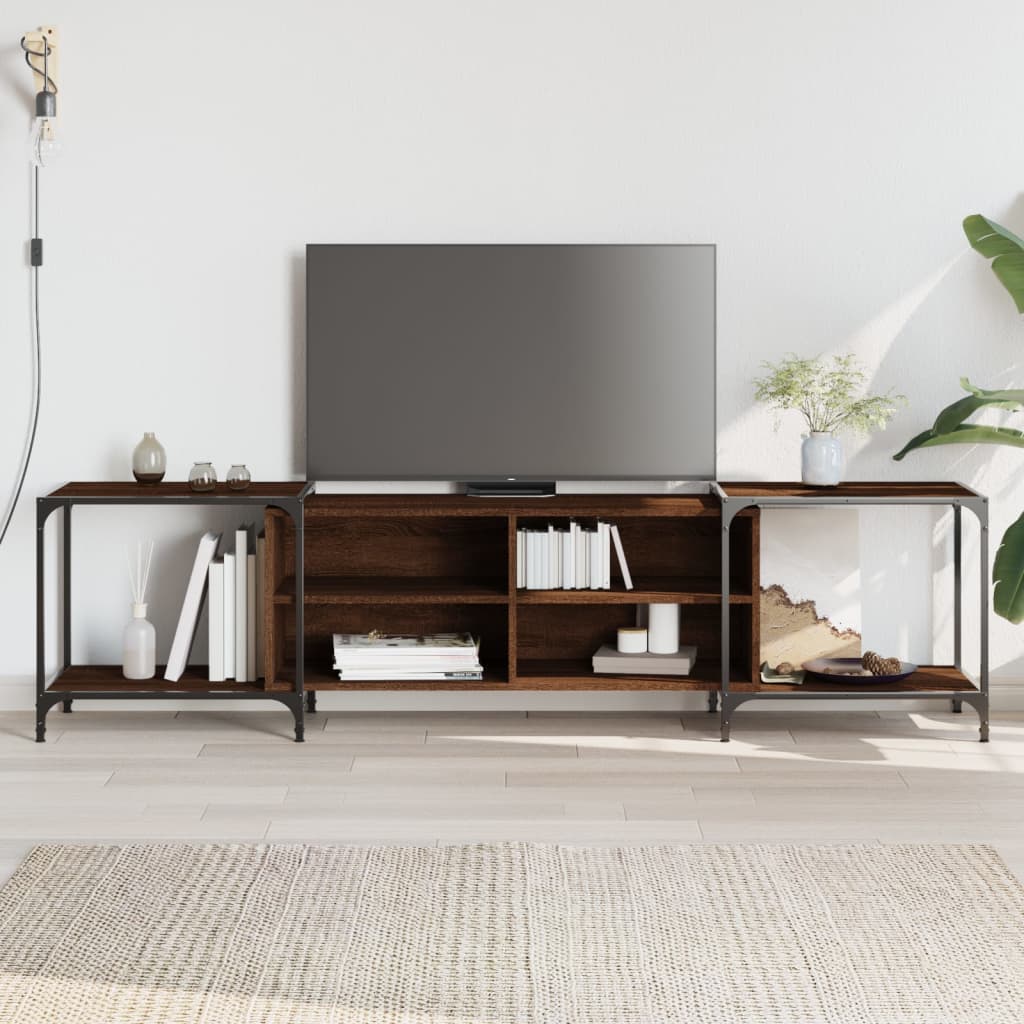 vidaXL Tv-meubel 153x37x50 cm bewerkt hout zwart
