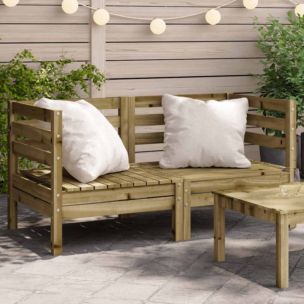 vidaXL Garden Corner Sofa Solid Pine Wood