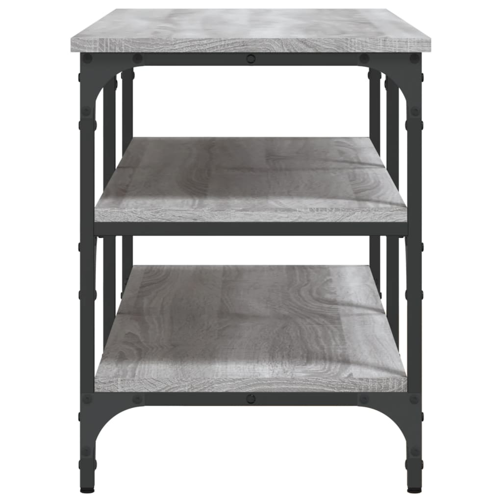 vidaXL Shoe Bench 70x38.5x49 cm Engineered Wood Black