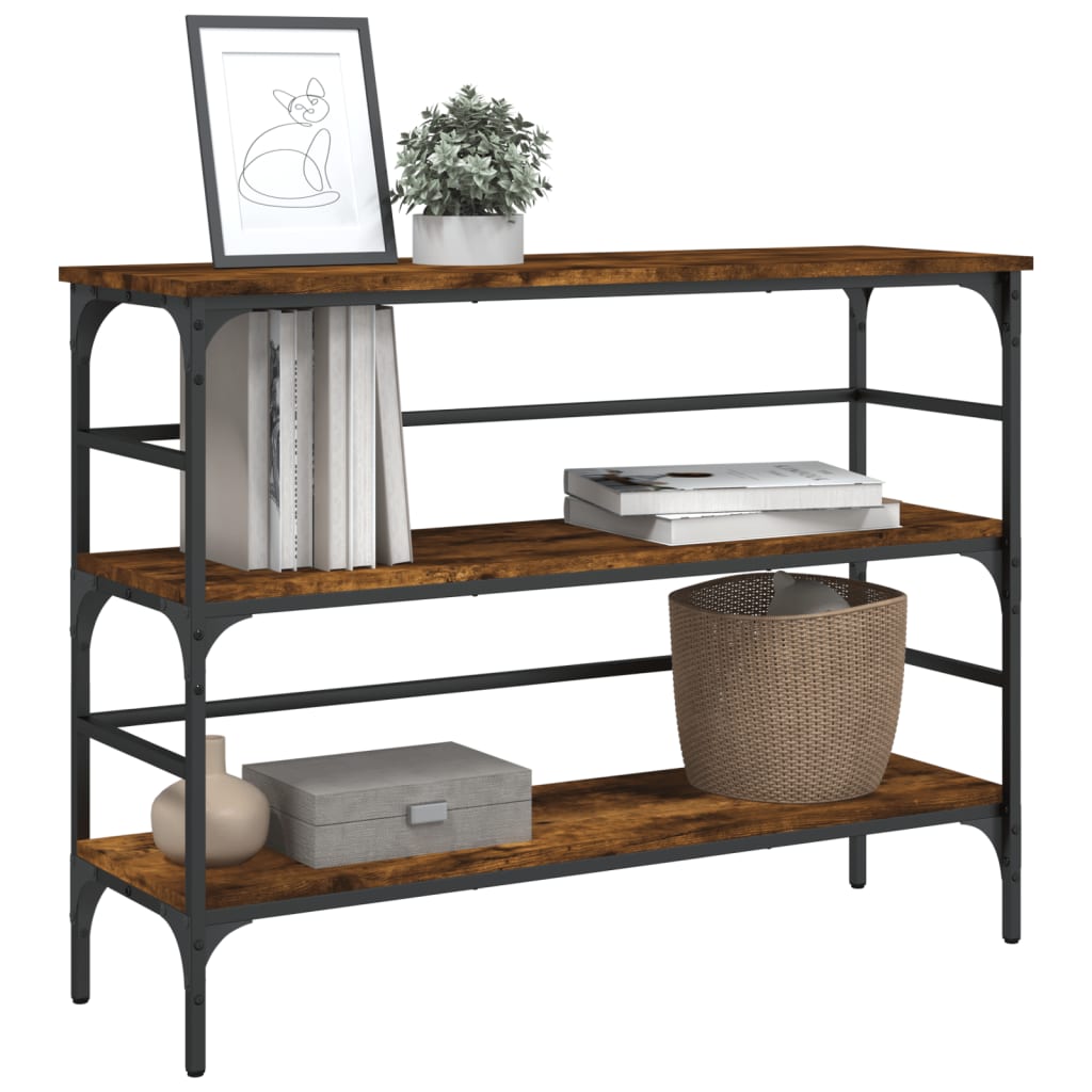 vidaXL Console Table 100x32x75 cm Engineered Wood Black