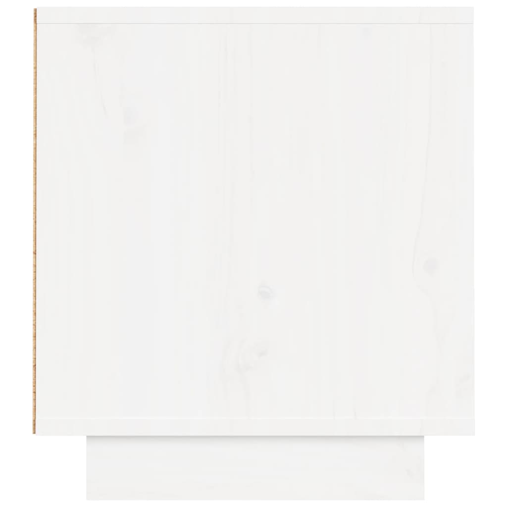 vidaXL Tv-meubel 140x35x40 cm massief grenenhout wit