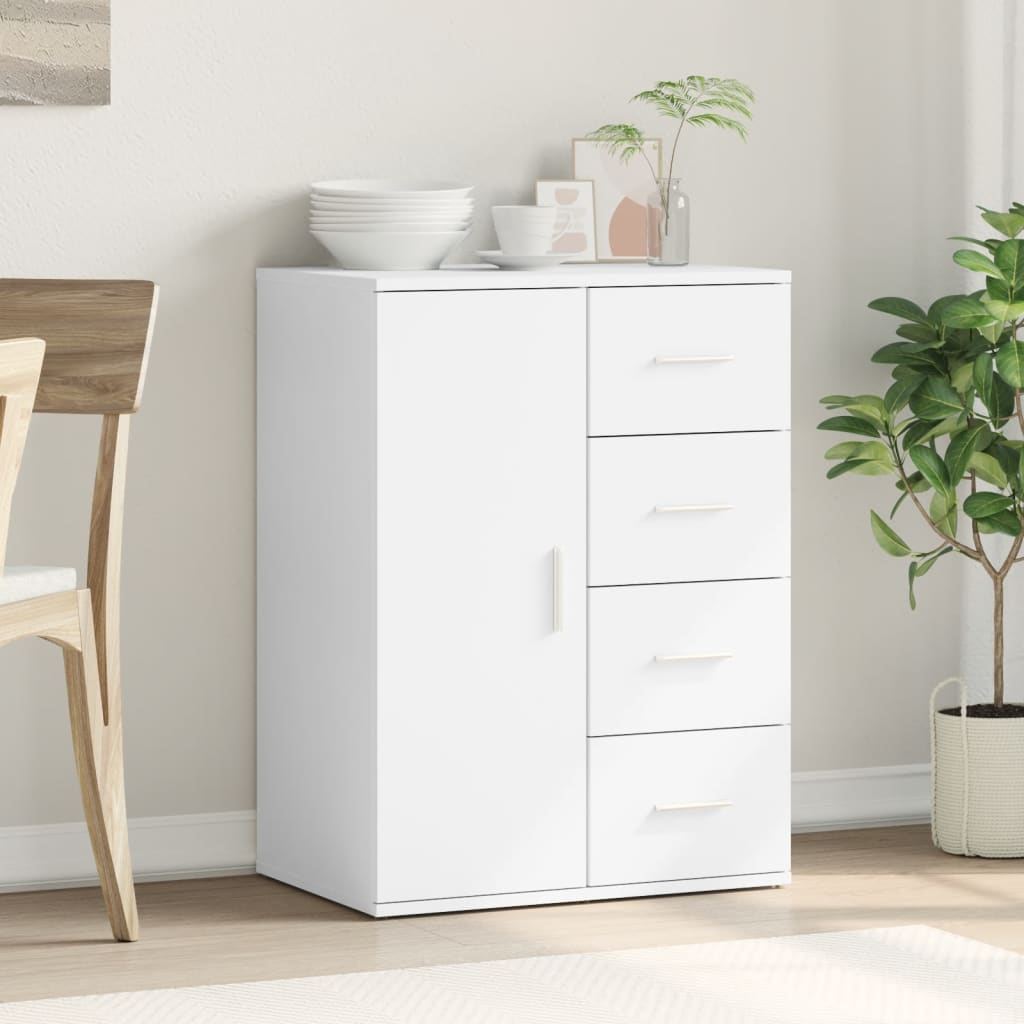 vidaXL Dressoir 59x39x80 cm bewerkt hout wit