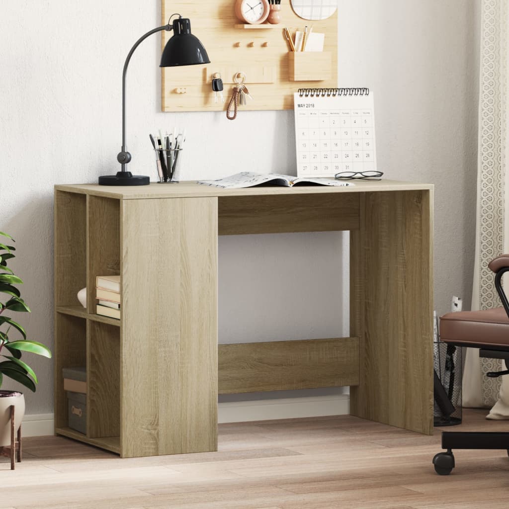 vidaXL Bureau 102x50x75 cm bewerkt hout wit