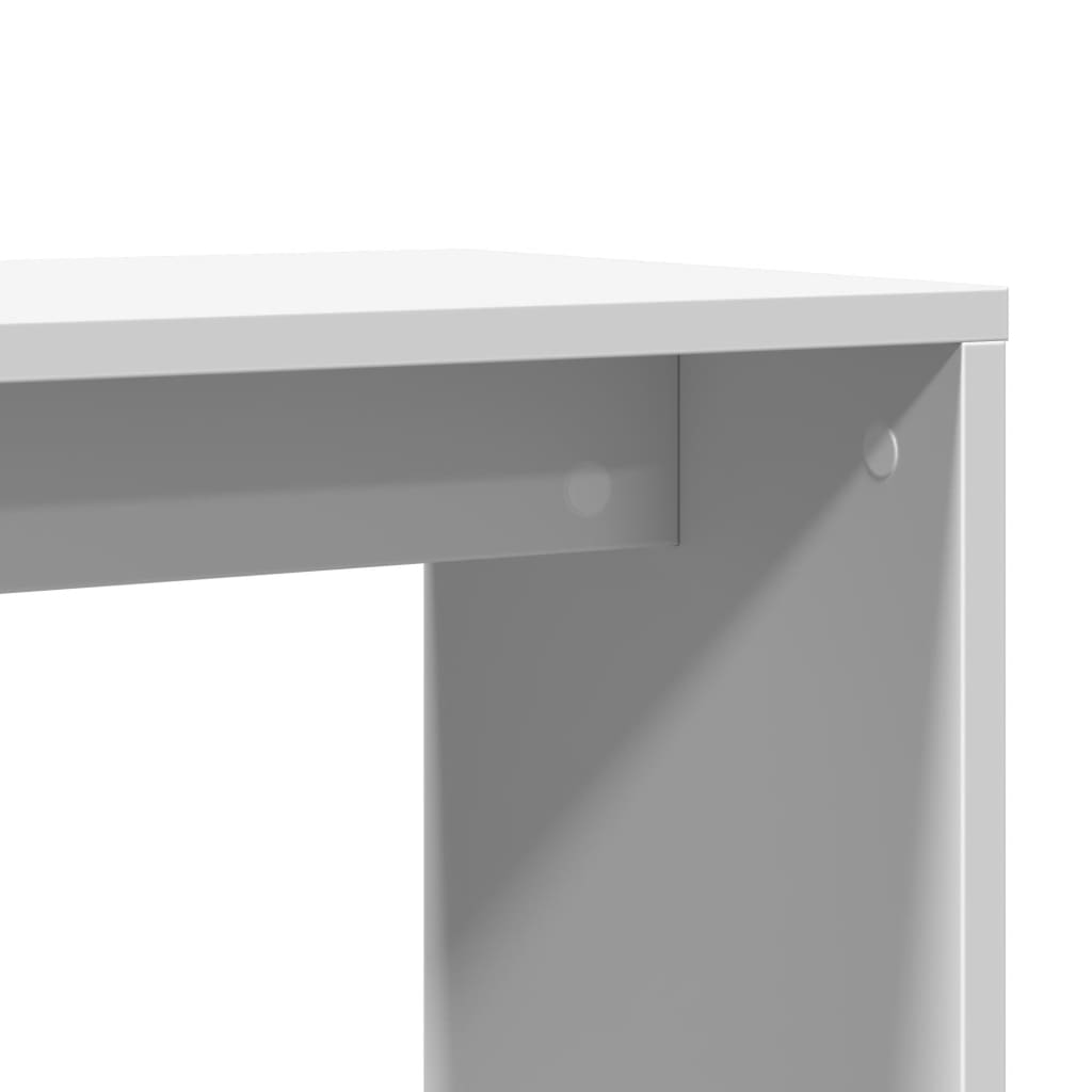vidaXL Bijzettafel 50x30x50 cm bewerkt hout wit
