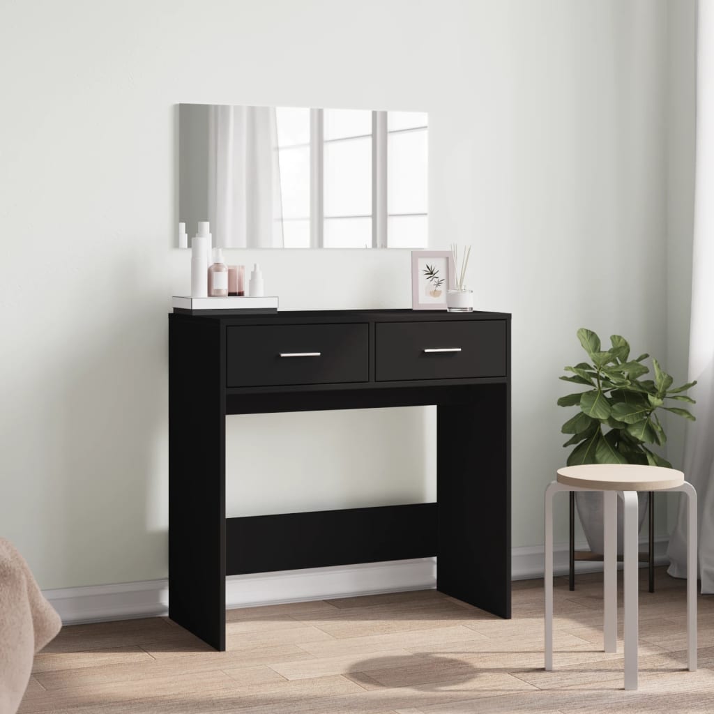 vidaXL Kaptafel met spiegel 80x39x80 cm wit