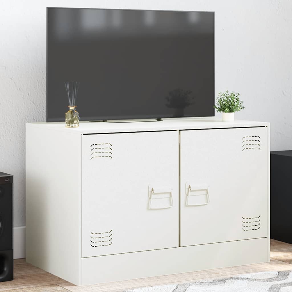 vidaXL Tv-meubel 67x39x44 cm staal zwart