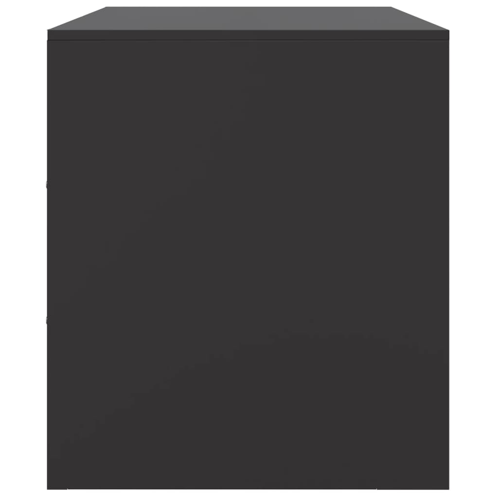 vidaXL Tv-meubel 99x39x44 cm staal zwart