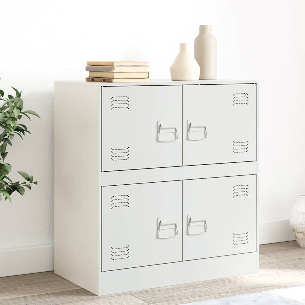 vidaXL Dressoir 67x39x73 cm staal zwart