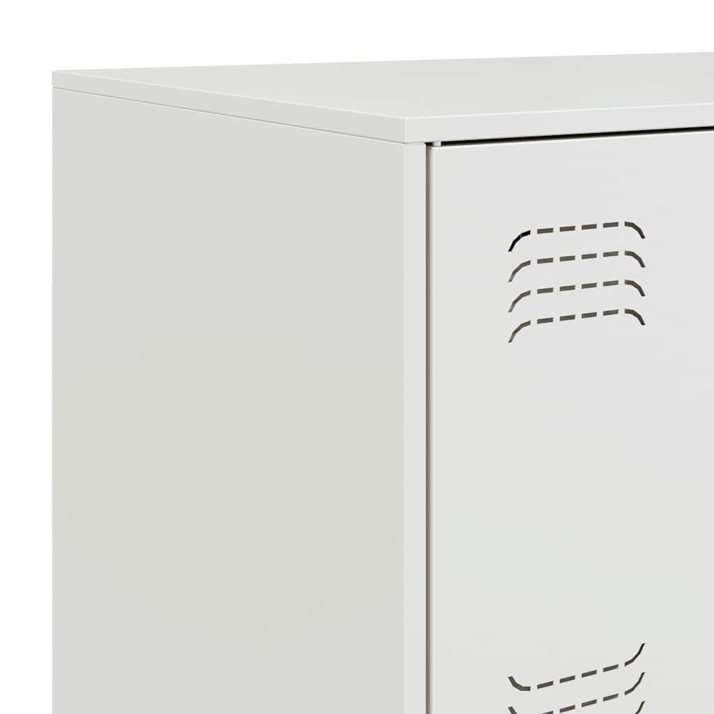 vidaXL Dressoir 67x39x107 cm staal roze