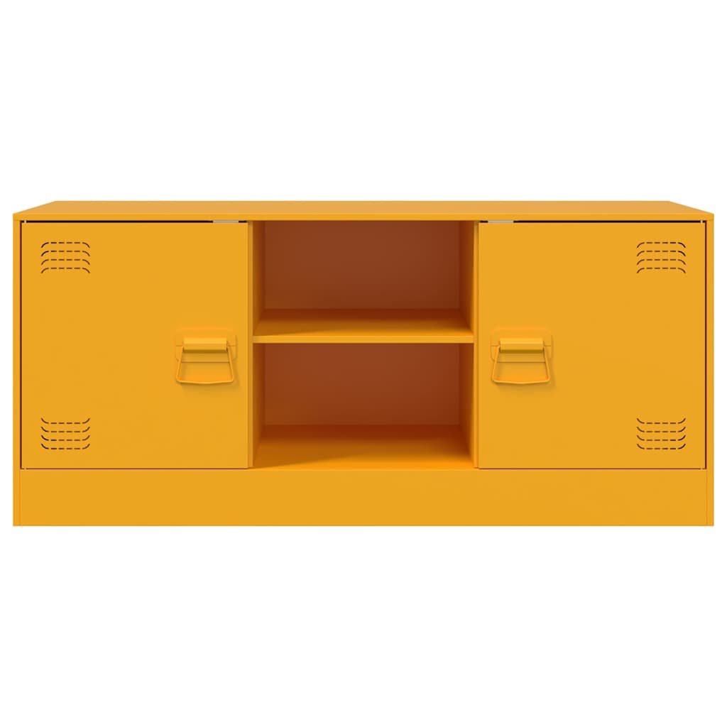 vidaXL Tv-meubel 99x39x44 cm staal zwart