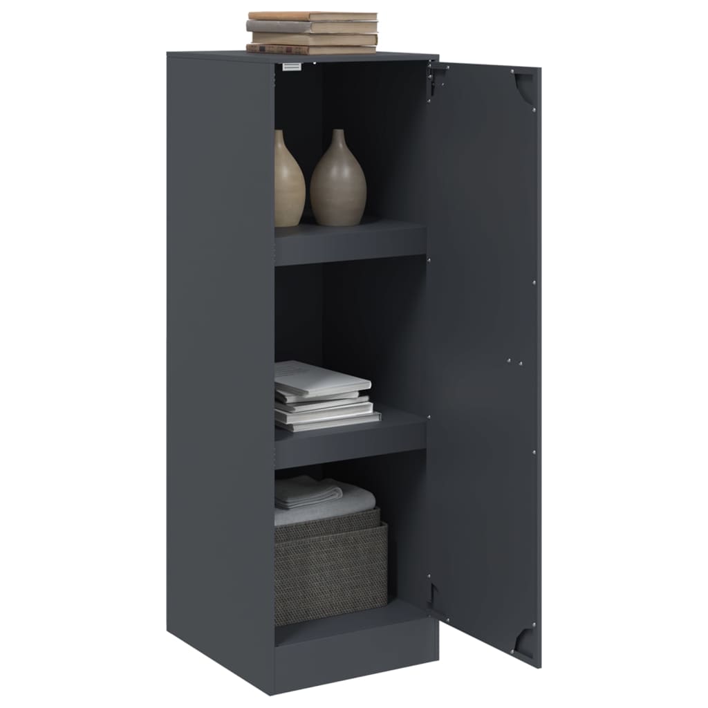vidaXL Dressoir 34,5x39x107 cm staal zwart