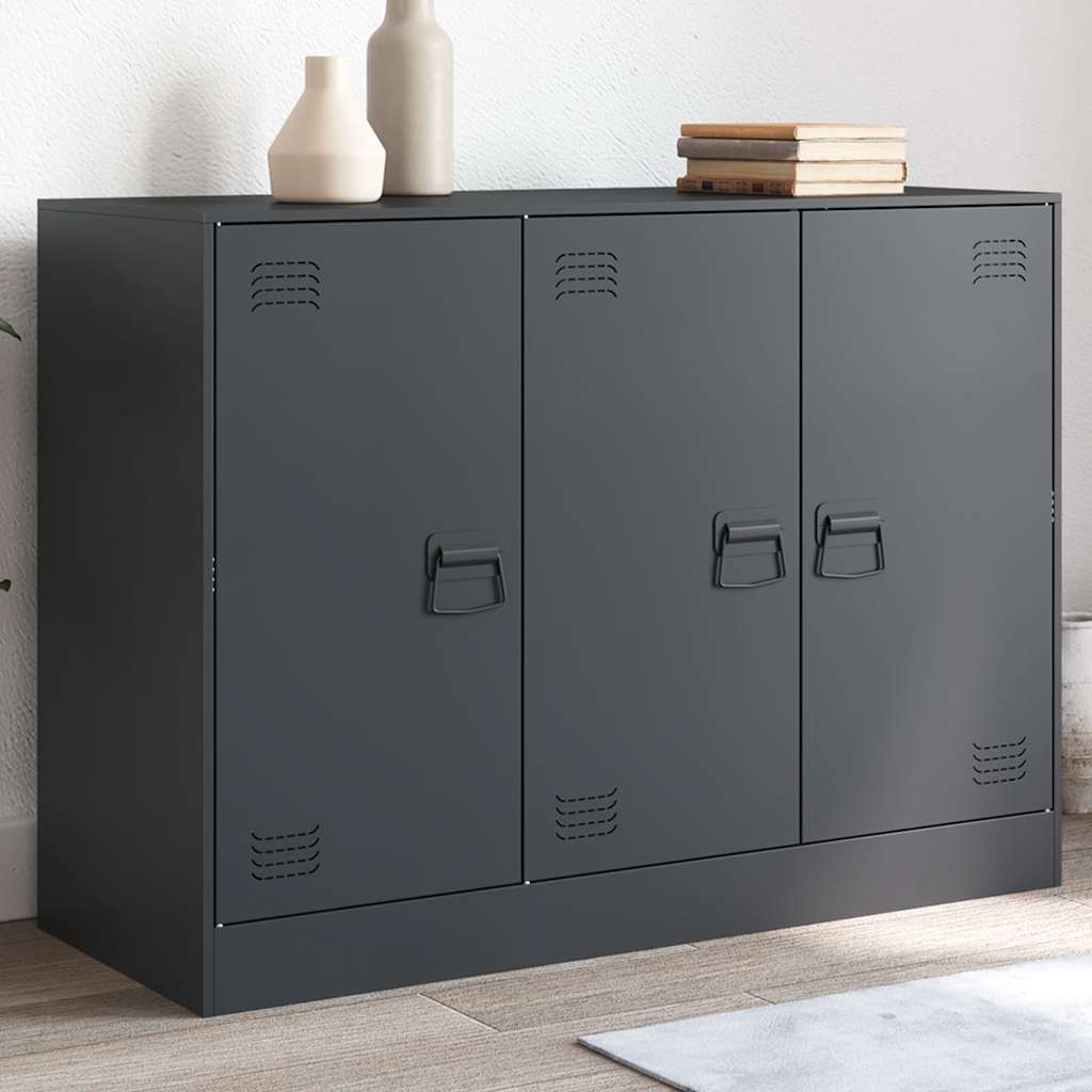 vidaXL Sideboard 99x39x73 cm steel black